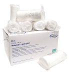 Elastyczne opaski mocujące 8 cm x 4  m bandaż  20 sztuk Glatt Lux Maimed
