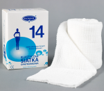 Elastyczna siatka opatrunkowa  ( NR 14 ) na klatkę piersiową brzuch  14 cm x 1 m Biomar 