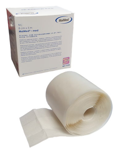Plaster z opatrunkiem hypoalergiczny włókninowy  do cięcia  8 cm x 5 m Plast Med Maimed