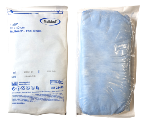 Jałowy kompres chłonny 20 cm x 40 cm PAD  Maimed 1 sztuka
