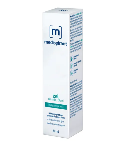 Medispirant żel do stóp i dłoni antyperspirant 50 ml