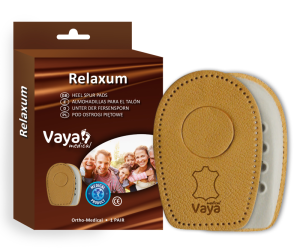  Podpiętki wkładki ortopedyczne pod ostrogi piętowe Vaya Relaxum 1 para 