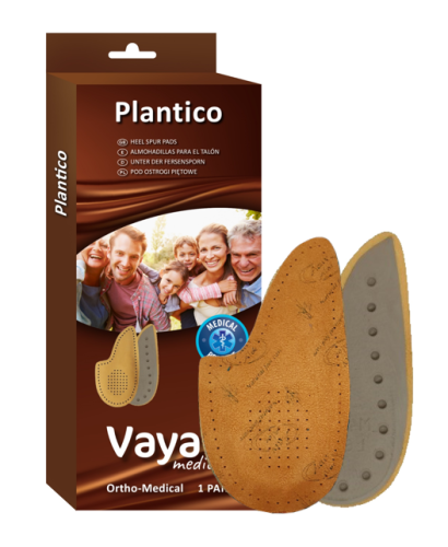 Półwkładki ortopedyczne pod ostrogi piętowe Vaya Plantico Aloe 1 para