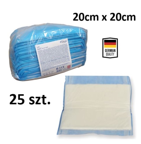Kompresy chłonne niejałowe 20 cm x 20 cm PAD 25 sztuk Maimed