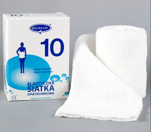 Elastyczna siatka opatrunkowa  ( NR 10 ) na biodra brzuch  13,5 cm x 1 m Biomar 