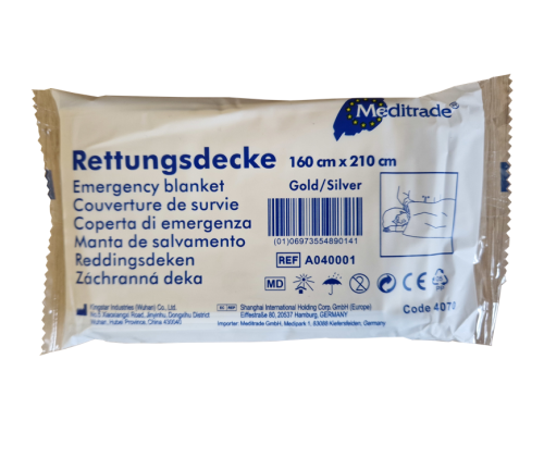 Koc ratunkowy termiczny folia życia NRC złoty 160x210cm 1szt 
