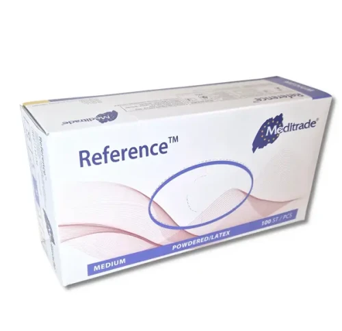 Rękawice latex pudrowane M-Meditrade.webp