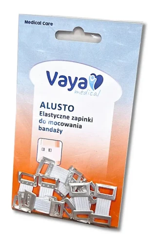 Elastyczne zapinki do mocowania bandaży Vaya Alusto 10 sztuk