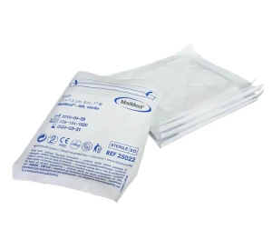 Kompresy jałowe  z gazy  7,5 cm x 7,5 cm 8 warstw 17 nitek  1 x 3 sztuki MK Maimed