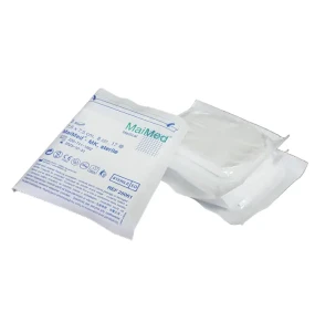 Kompresy jałowe  z gazy  7,5 cm x 7,5 cm 8 warstw 17 nitek  1 x 5 sztuk MK Maimed