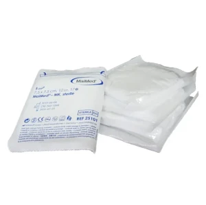 Kompresy jałowe  z gazy  7,5 cm x 7,5 cm 12 warstw 17 nitek  1 x 5 sztuk MK Maimed