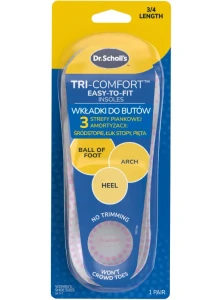 Scholl wkładki do butów Easy Fit Tri-Comfort damskie 1 para
